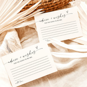 Carte conseil et souhaits de Fête des mariées, min