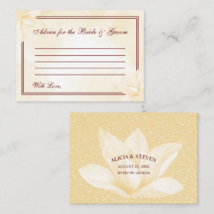 Carte Conseil Ethereal Champagne Magnolia, Mariage