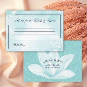 Carte Conseil Ethereal Crystal Blue Magnolia, Mariage