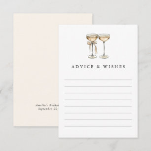 Carte Conseil Fête des mariées de champagne Brunch & Bubbly