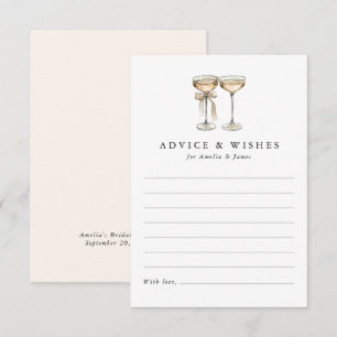 Carte Conseil Fête des mariées de champagne Brunch & Bubbly
