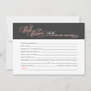 Carte Conseil Fête des mariées rose vif - Bonne volonté