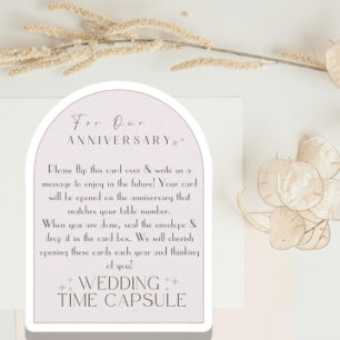 Carte Conseil Flat Advice Card Wedding Time Capsule (w/ envelope