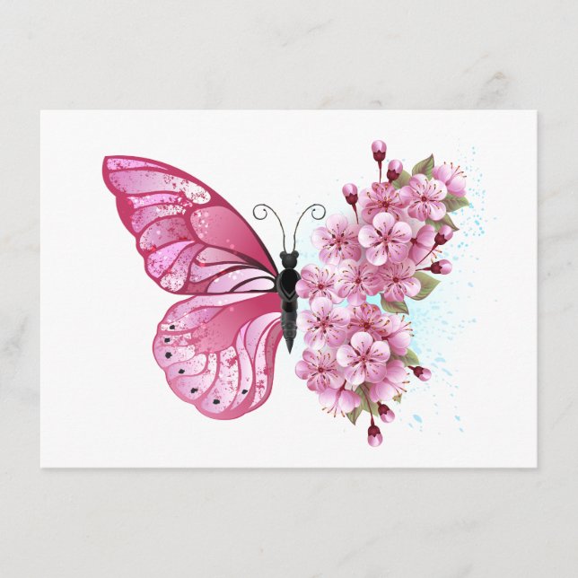 Carte Conseil Flower Butterfly (Devant)
