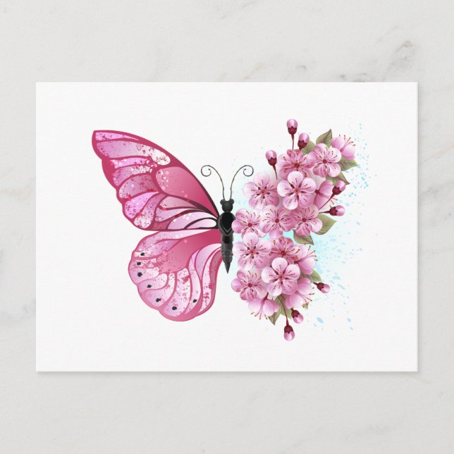 Carte Conseil Flower Butterfly (Devant)