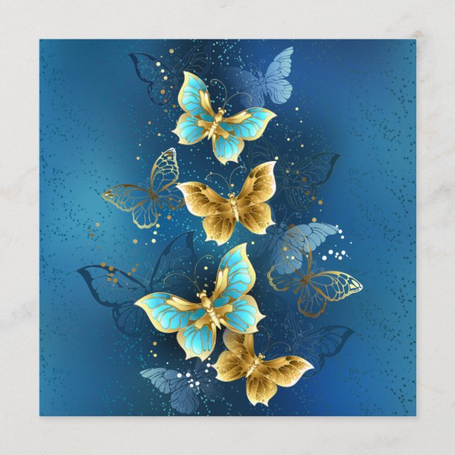 Carte Conseil Golden butterflies (Devant)