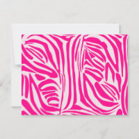 Impression zèbre rose