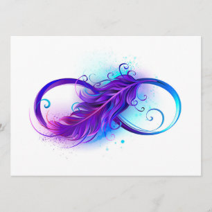 Carte Conseil Infini avec plume violette