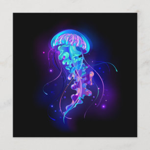 Carte Conseil Jellyfish éclatante couleur