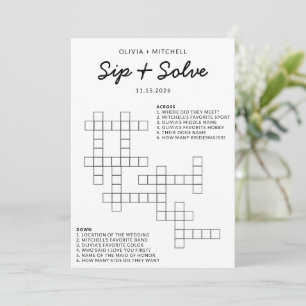 Carte Conseil Jeu de mots croisés amusant pour enterrement de vi