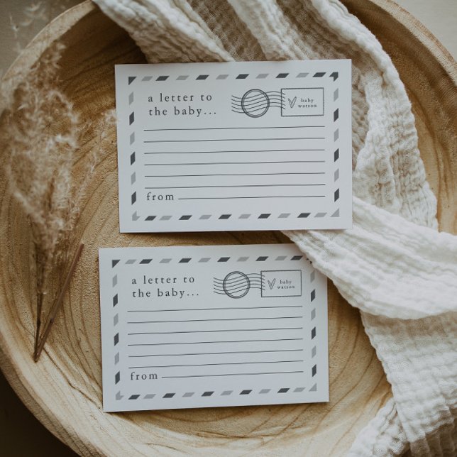 Carte Conseil Lettres au bébé (Créateur téléchargé)