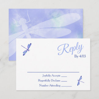 Carte Conseil Light Blue RSVP Enclosure Cards