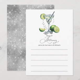 Carte Conseil Marges chic et Fête des mariées de mariage