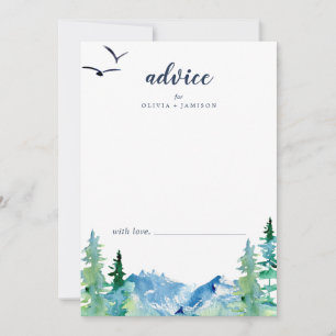 Carte Conseil Mariage de destination des Rocheuses