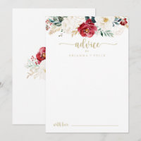 Mariage Floral Blanc Burgundy Or Classique
