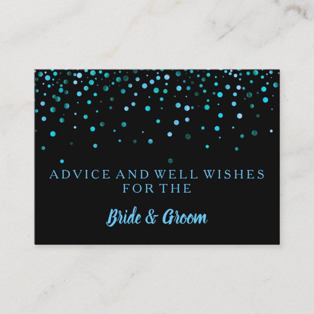 Carte conseil Mariage Gold Parties scintillant Fau (Devant)