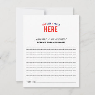 CARTE CONSEIL MARQUE BLANCHE MODERNE ET PERSONNALISABLE VÉRIFIÉE