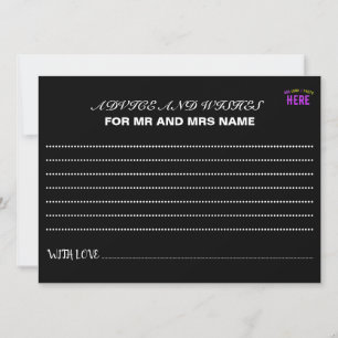 CARTE CONSEIL MODERNE ET MODERNE PERSONNALISABLE NOIR VÉRIFIÉ