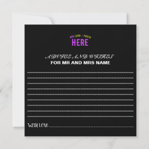CARTE CONSEIL MODERNE ET MODERNE PERSONNALISABLE NOIR VÉRIFIÉ