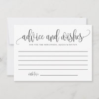 Noir mignon Calligraphie Mariage bien souhaits