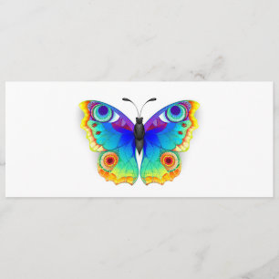 Carte Conseil Oeil de paon arc-en-ciel
