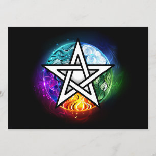 Carte Conseil pentagramme du Wiccan