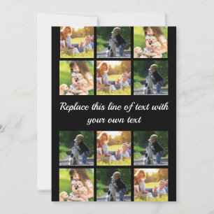 Carte Conseil Personnaliser le collage photo et le texte Coque-M