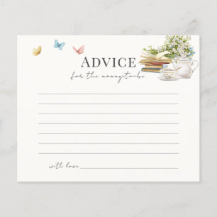 Carte conseil pour le Baby shower de thé du nouvea
