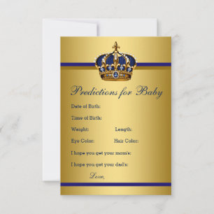 Carte Conseil Prince Prédictions pour les conseils de bébé pour 