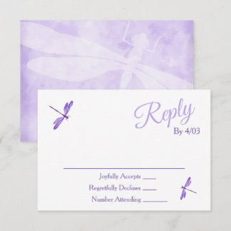 Carte Conseil Purple RSVP Enclosure Cards