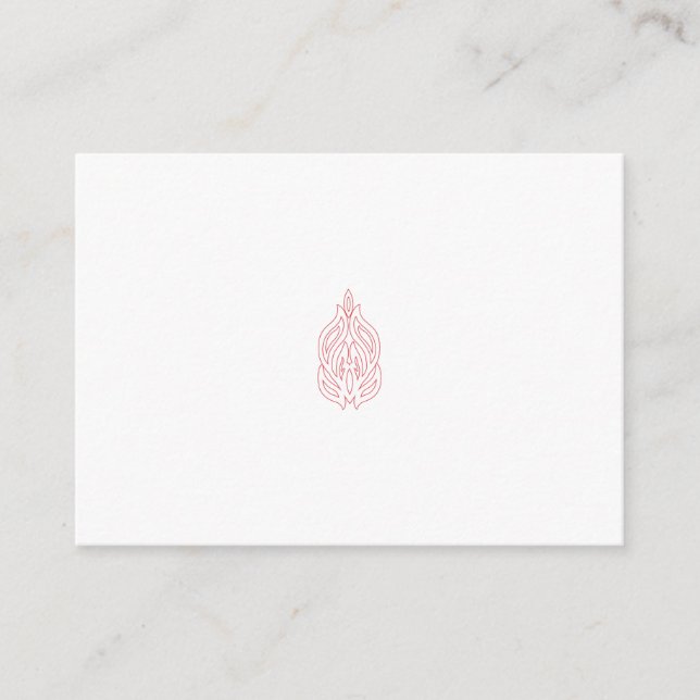 Carte Conseil Rose brumeux, acajou éclatant, motif décoratif (Devant)