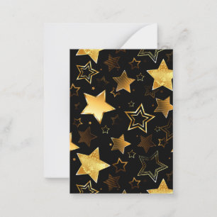 Carte Conseil Seamless pattern with Golden Stars