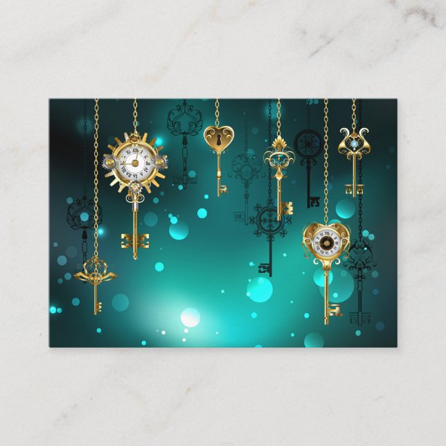 Carte Conseil Skeleton Keys on Green Background (Devant)