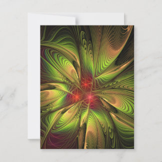 Carte Conseil Soft and tenderness fractal fantasy flowers