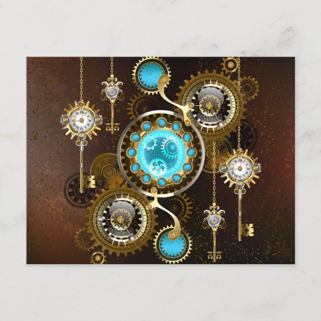Carte Conseil Steampunk Rusty Background (Devant)