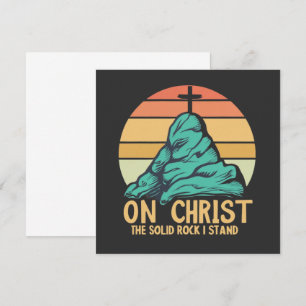 Carte Conseil Sur le Christ le Rocher Solide je se tient