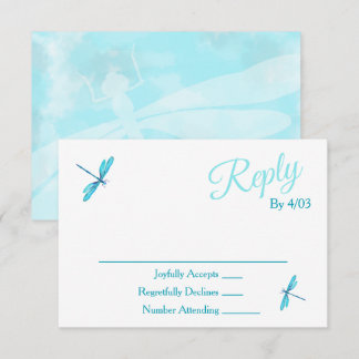 Carte Conseil Turquoise RSVP Enclosure Cards