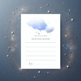 Carte Conseil Twinkle Twinkle Little Star Baby shower