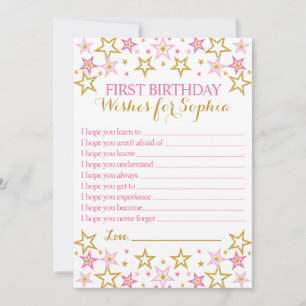 Carte Conseil Twinkle Twinkle Little Star Birthday Wish Card