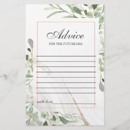 Carte conseil Watercolor