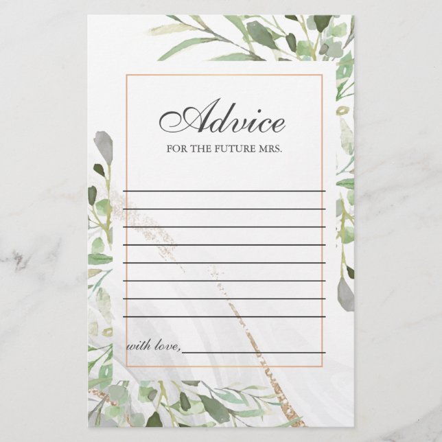 Carte conseil Watercolor (Devant)