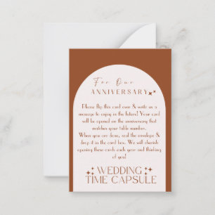 Carte Conseil Wedding Time Capsule Custom Card and Envelope 