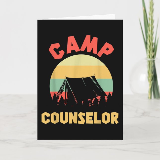 Carte Conseiller de camp d'été Directeur Camper (Devant)