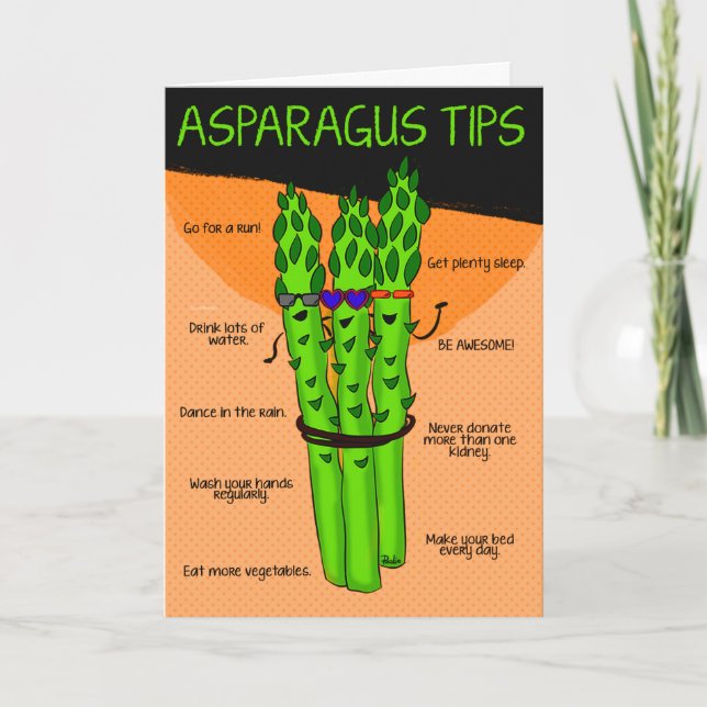 Carte Conseils sur les asperges (Devant)