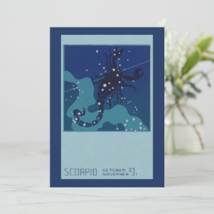 Carte Constellation du Scorpion, Astrologie Zodiacale Vi