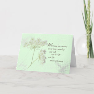 Carte Contact du jour de l'infirmière par vie