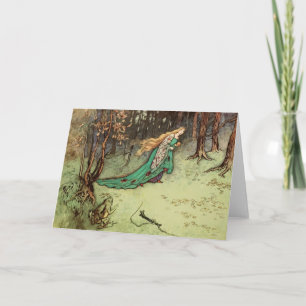 Carte Conte de fée Vintage Prince Princess