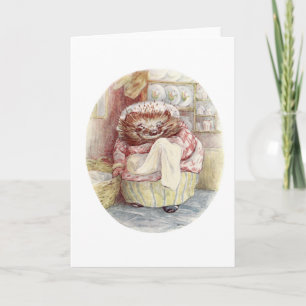 Carte Conte vintage de Mme Tiggy Winkle Rustic Cottage