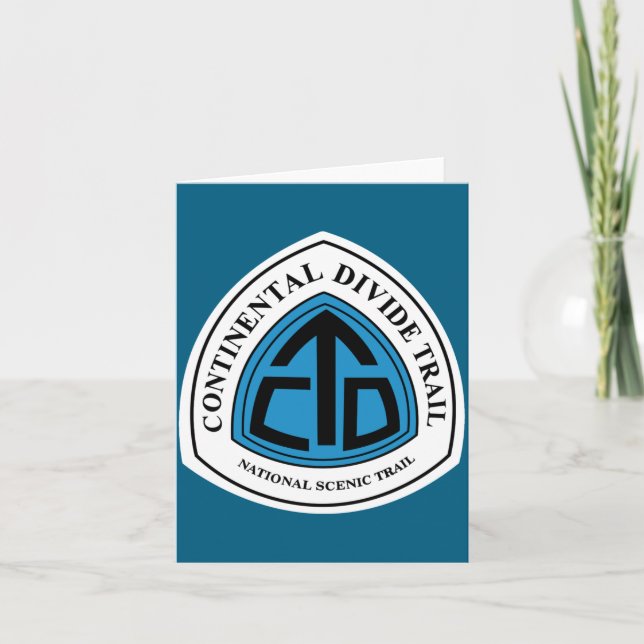 Carte Continental Divide Trail Sign Usa  (Devant)