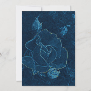 Carte contour bleu rose